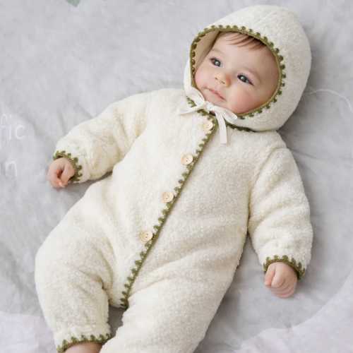 Snow Suit with Matching Bonnet