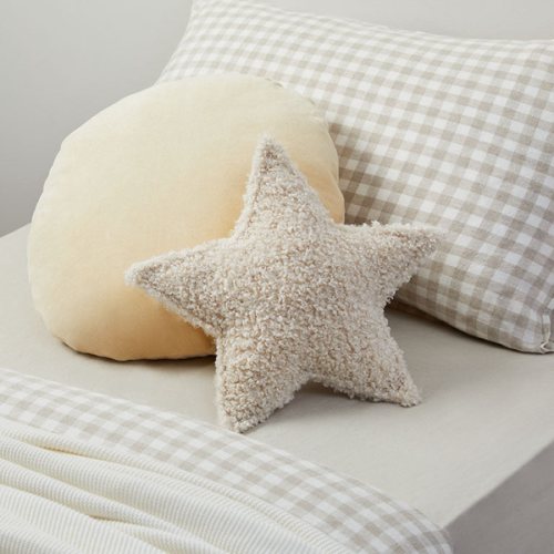 Sherpa Star Cushion - Soft & Fun Kids Decor | Mocka