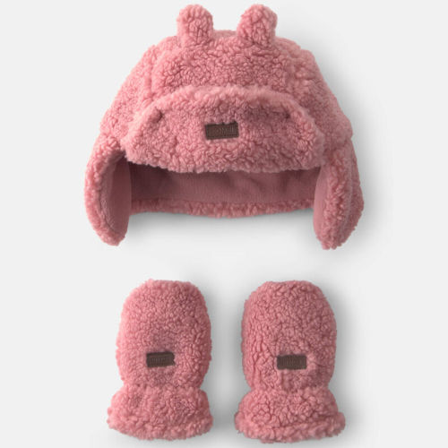Baby Girl Kombi Mont Blanc Hat Set - Rose | Carter’s Oshkosh Canada