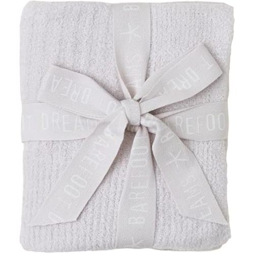 Barefoot Dreams CozyChic Lite Ribbed Blanket, Almond 30"x40"