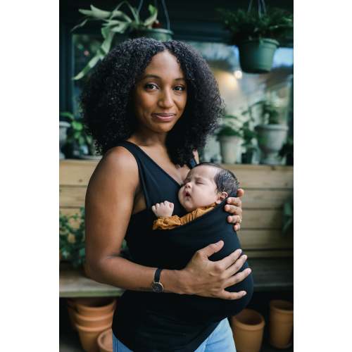 Lalabu Soothe Shirt | Newborn Baby Carrier Shirt for Mom | No-Wrap Baby Wearing Shirt from Makers of The Lalabu Dad Shirt | Skin to Skin Top for Mom and Baby