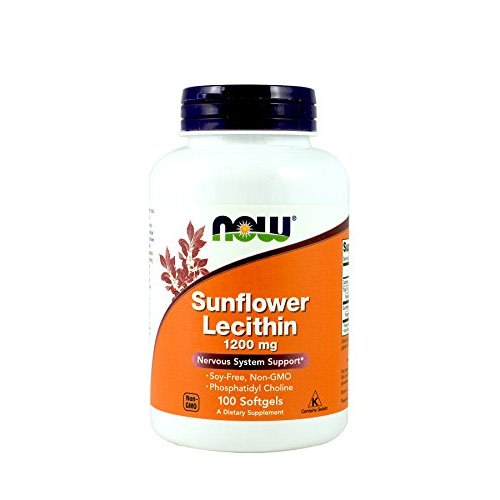NOW Foods Sunflower Lecithin 1,200 Mg Softgels, 2 Pk
