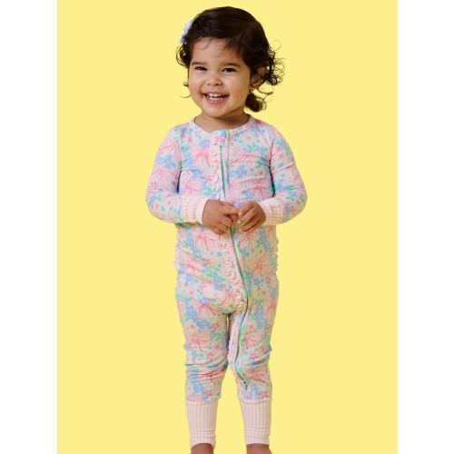 Convertible Ruffle One Piece Pajama, Bamboo Viscose