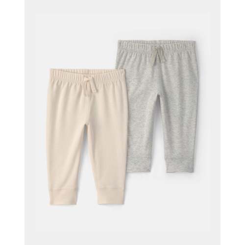 Baby 2-Pack Pants - Ivory/Grey