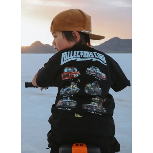 Car Collectors Club Graphic Tee for Boys in black