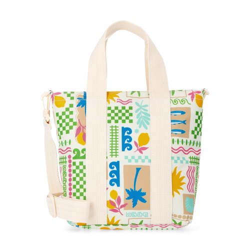 No Boundaries Women's Beach Insulated Mini Tote Bag, Multi Coastal