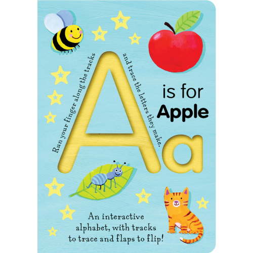 Tiger Tales - A Is for Apple: Interactive Learning Board Book for Toddlers