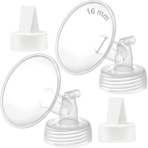 Maymom 16mm Flange and Duckbill Valve Compatible with Spectra S1 Spectra S2 Spectra 9 Plus Not Original Spectra Pump Parts Replace Spectra S2 Pump Parts Spectra Flange Spectra Duckbill Valve