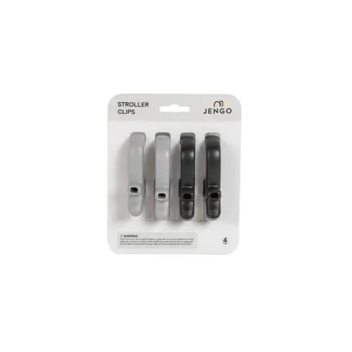 Jengo Pram Clips 4PK- Black / Slate | Baby Bunting AU