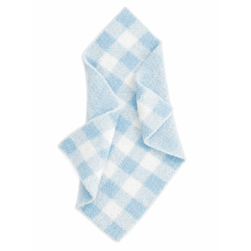 Phufy® Bliss Gingham Mini Blanket, Cloud Blue