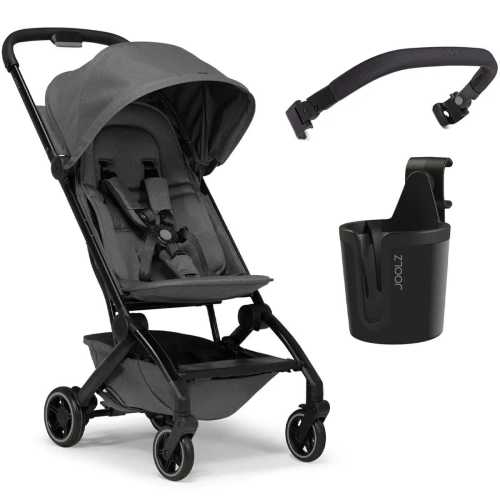 Joolz Aer+ Lightweight Compact Stroller + Bumper Bar + Cup Holder Bundle - Moonstone (One Box)