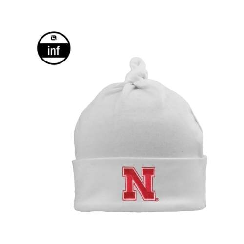 LogoFit Nebraska Cornhuskers White Mya Baby Knit Hat - 4833150
