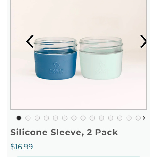 Silicone Sleeve, 2 Pack – Mason Bottle
