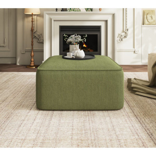 Wade Logan® Orrey Upholstered Ottoman | Wayfair