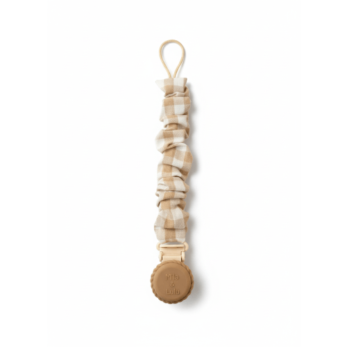 Muslin Cotton Pacifier Clip — Metal-Free & Non-Toxic | Mila & Lulu