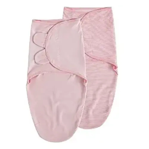 Organic Baby Swaddle Sleep Sacks, 2-Pack Swaddles for Newborns Baby Essentials, Infant 0-3 Months, 100% Cotton Soft & Snug Adjustable Wrap Nursery Swaddling Blankets Improves Sleep