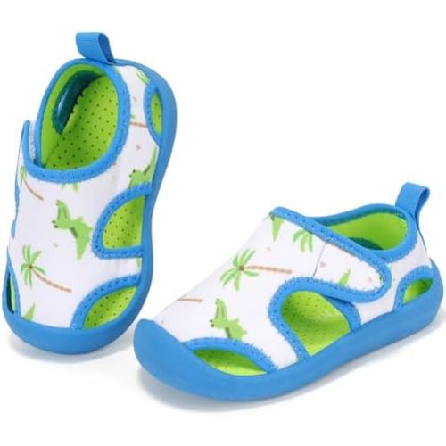 STQ KIDS Boys Girls Water Shoe Toddler Cute Quick-Dry Lightweight Non-Slip Beach Swim Pool Shoes Breathable Sneakers