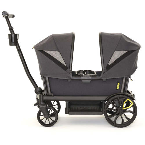 Veer All-Terrain Cruiser XL (4 Seater) Stroller Wagon + 2 Canopy Bundle - Grey