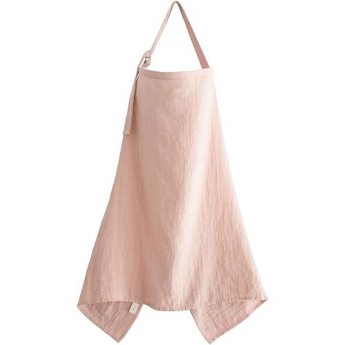 mushie Nursing Cover (Blush) | 100% Breathable Organic Cotton | Breastfeeding Privacy