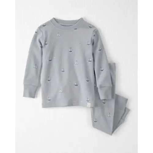 Baby 2-Piece Organic Cotton Ribbed Pajama Set in Sail Away Print - Little Planet | Carter's