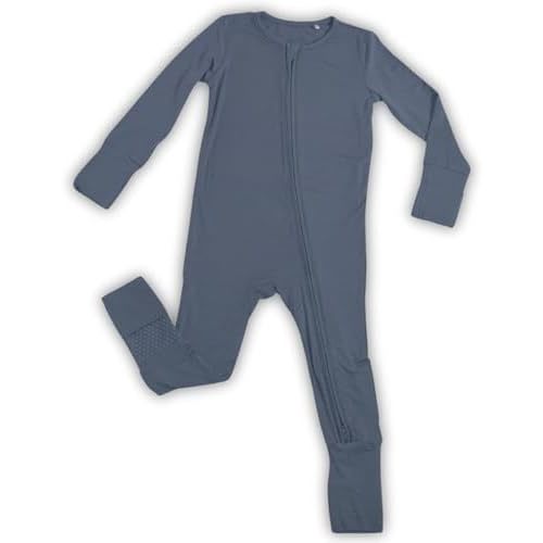 ITSY BITSY BOUTIQUE Viscose from Bamboo Sleeper Baby Pajamas, Convertible Gripped Footie with 2-Way Zipper, Ideal for Eczema