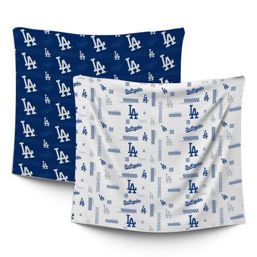 Infant Los Angeles Dodgers Pegasus 47" x 47" Home & Away Two-Piece Muslin Blanket Set