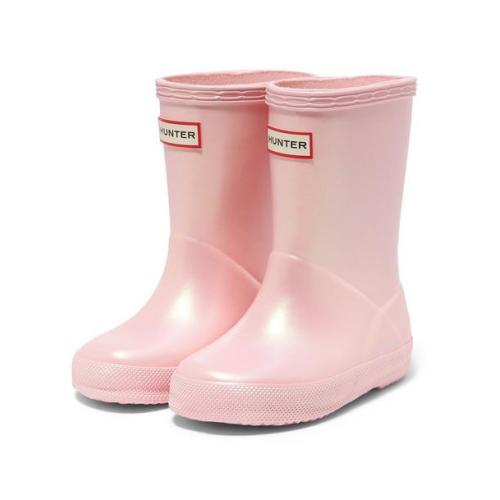 Girl Bright Pink Hunter Original Kids First Classic Rain Boot by Janie and Jack