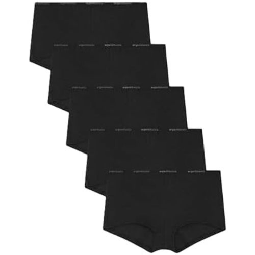 Organic Basics Women's Core Rib Organic Cotton Boyshort Underwear 5-pack