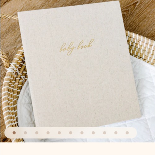 First Year Baby Memory Book - Sand