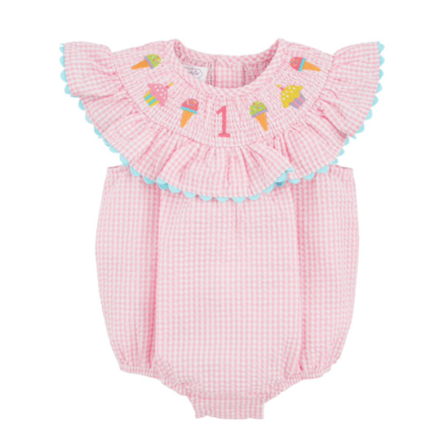 1st Birthday Smocked Bubble