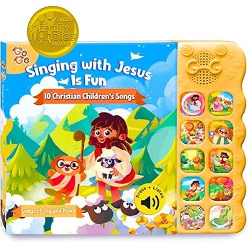 GO GO Bible Songs of Wisdom: Bible Songs Book for Toddlers, 10 Songs, Talking Books for Toddlers 2-4 Years, Sound Books, Sing Along Books, Baby Music Book, Christian Toys for Toddlers