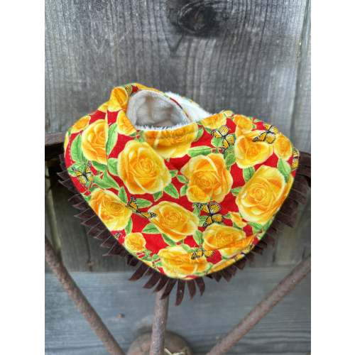Yellow Rose of Texas Buckaroo Baby Bib