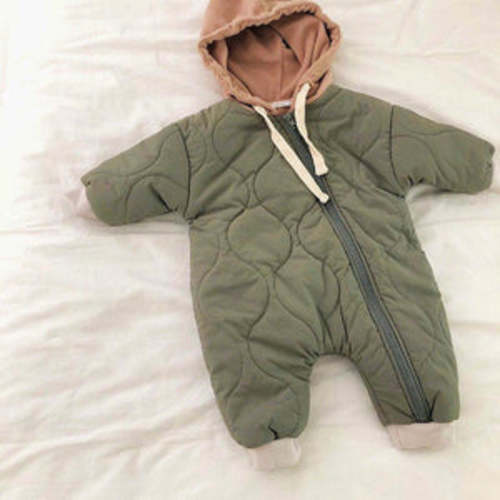 Eira Hooded Winter Jumpsuit (Sage)