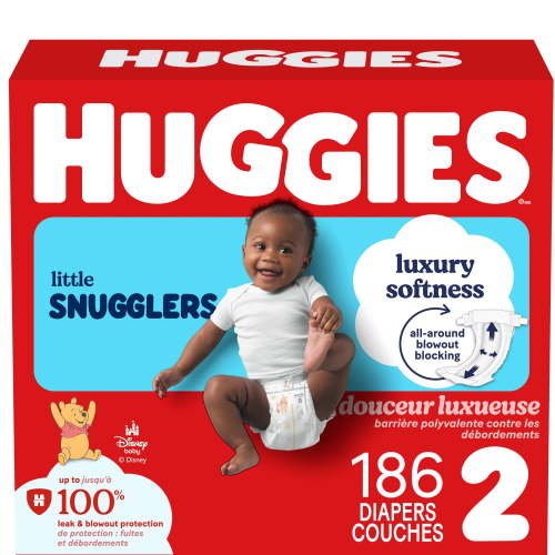 Huggies Little Snugglers Baby Diapers, Econo pack, Size 2, Count 186 - Walmart.ca