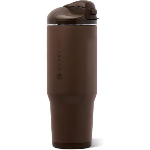HydroJug Ease2o 40oz Insulated Water Bottle, Straw & Chug Lid, Chestnut