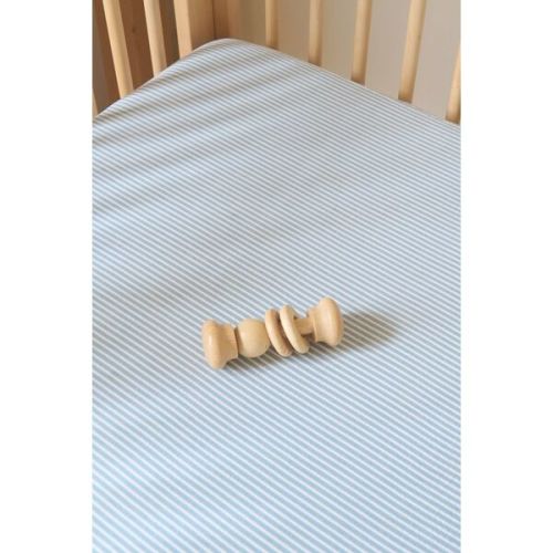 Seersucker Crib Sheet, Marine Blue - Pehr | Maisonette