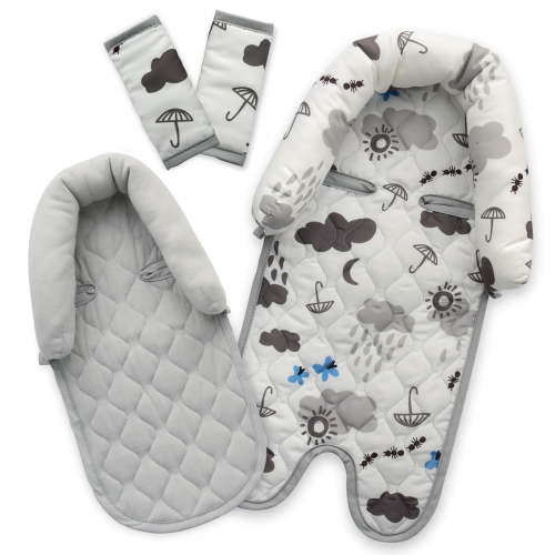 Goldbug Duo Head Support and Strap Cover Set Cloud - One Size