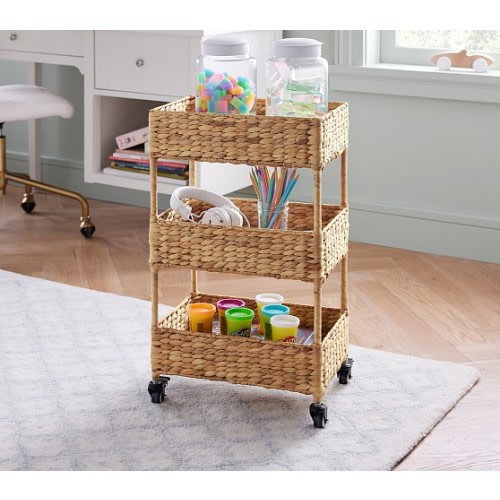 Woven Tiered Storage Cart | Pottery Barn Kids