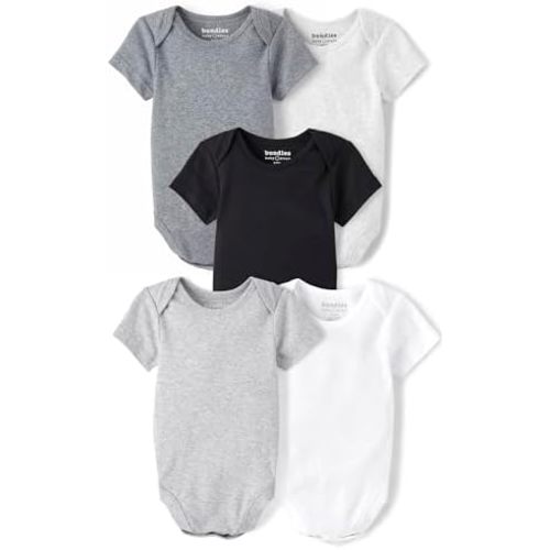 The Children's Place Baby And Newborn Short Sleeve Bodysuits, Multipack