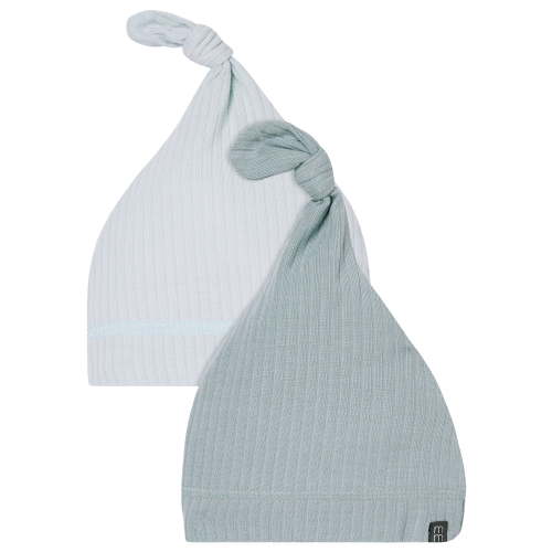 Modern Moments by Gerber Baby Boy Super Soft Viscose Knotted Cap, 2-Pack, Sizes Newborn - 0/6 Months