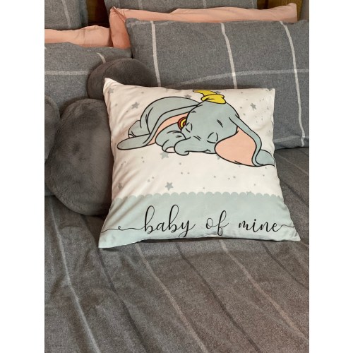 Dumbo Baby Mine quote Disney Baby Kids Nursery Room Rustic Farmhouse Pillow