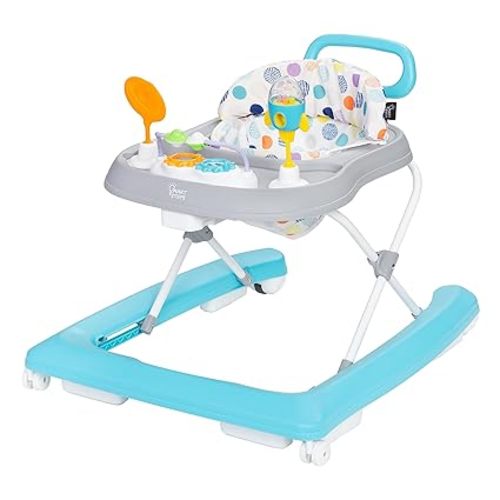 Smart Steps Trend Activity Walker and Entertainer with Removeable Toys, Large Tray, Cup Holder, Adjustable Height and Flat Fold Frame for Storage, Ages 6 Months +, Space Walk Navy