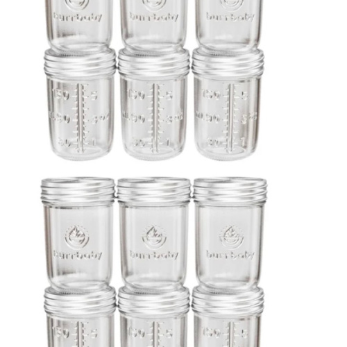 3.5oz Glass Breast Milk Storage Containers