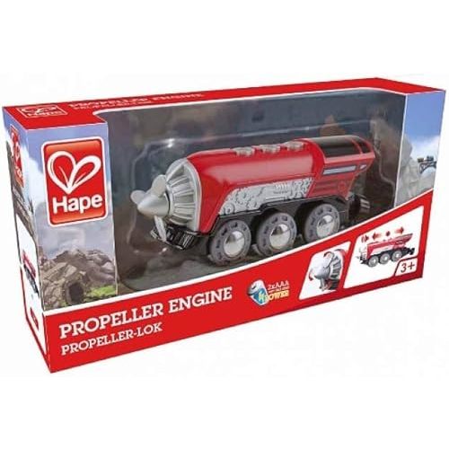 Hape Kids Wooden Railway Propeller Steam Engine