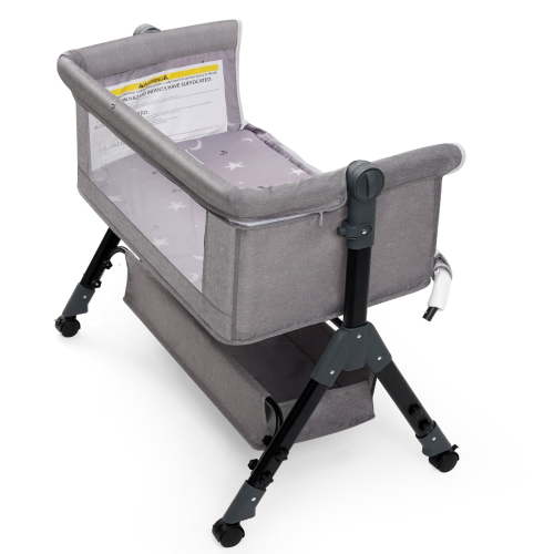 kmaier Baby Bassinet Sleeper, Adjustable Bedside Sleeper, Lightweight and Convenient,for 0-18 months-gray