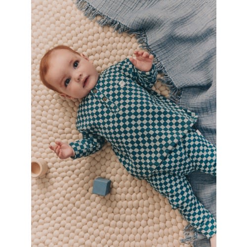 Green Checkerboard Baby Top and Leggings Set 2 Piece (0mths-3yrs)