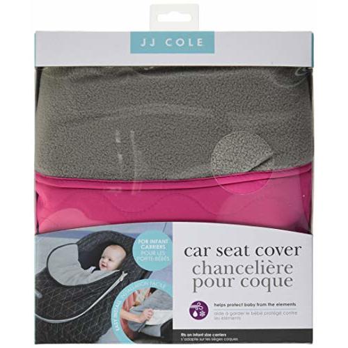 JJ Cole Car Seat Cover, Bright Pink Sassy Wave