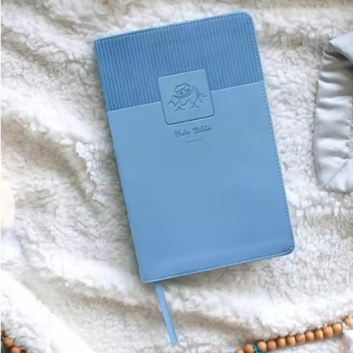 NIV, Baby Gift Bible, Holy Bible, Leathersoft, Blue, Red Letter, Comfort Print: Keepsake Edition