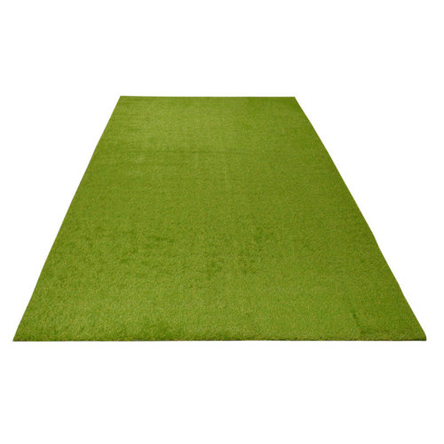 Latitude Run® Weatherproof Turf Artifical Grass Outdoor Large Area Rug Carpet with Water Flow Holes | Wayfair