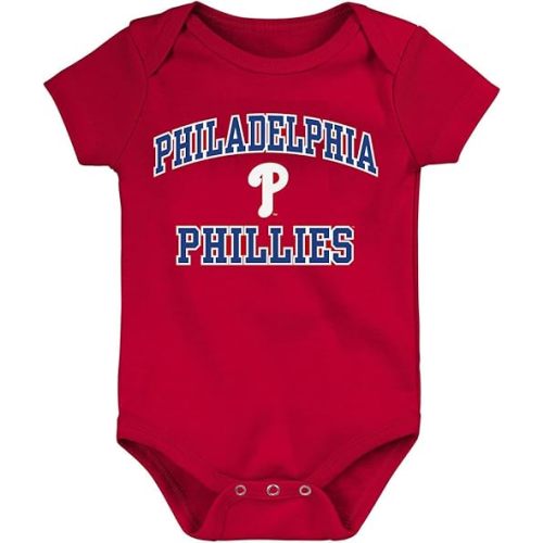 Outerstuff MLB Officially Licensed 0-24 Months City Headline Arch Logo Creeper Bodysuit Romper